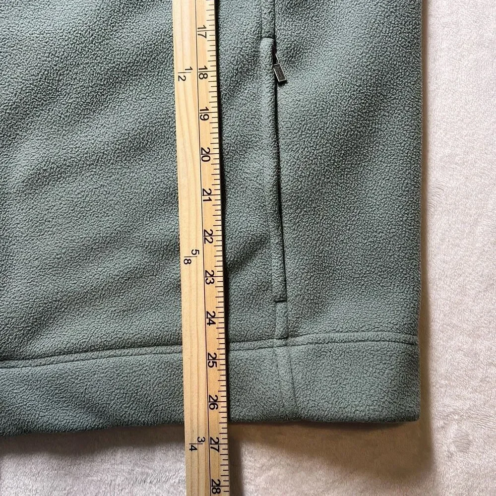 Banana Republic Y2K 2000’s Green Fleece Vest Men’s Full Zip Classic Size XL